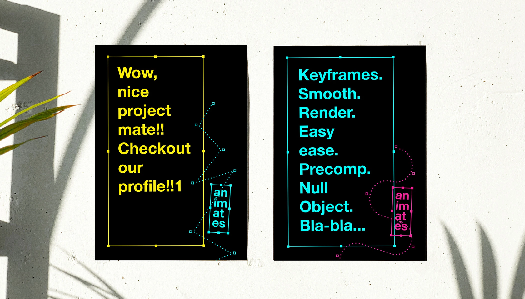 Animates A living brand identity for an animation studio