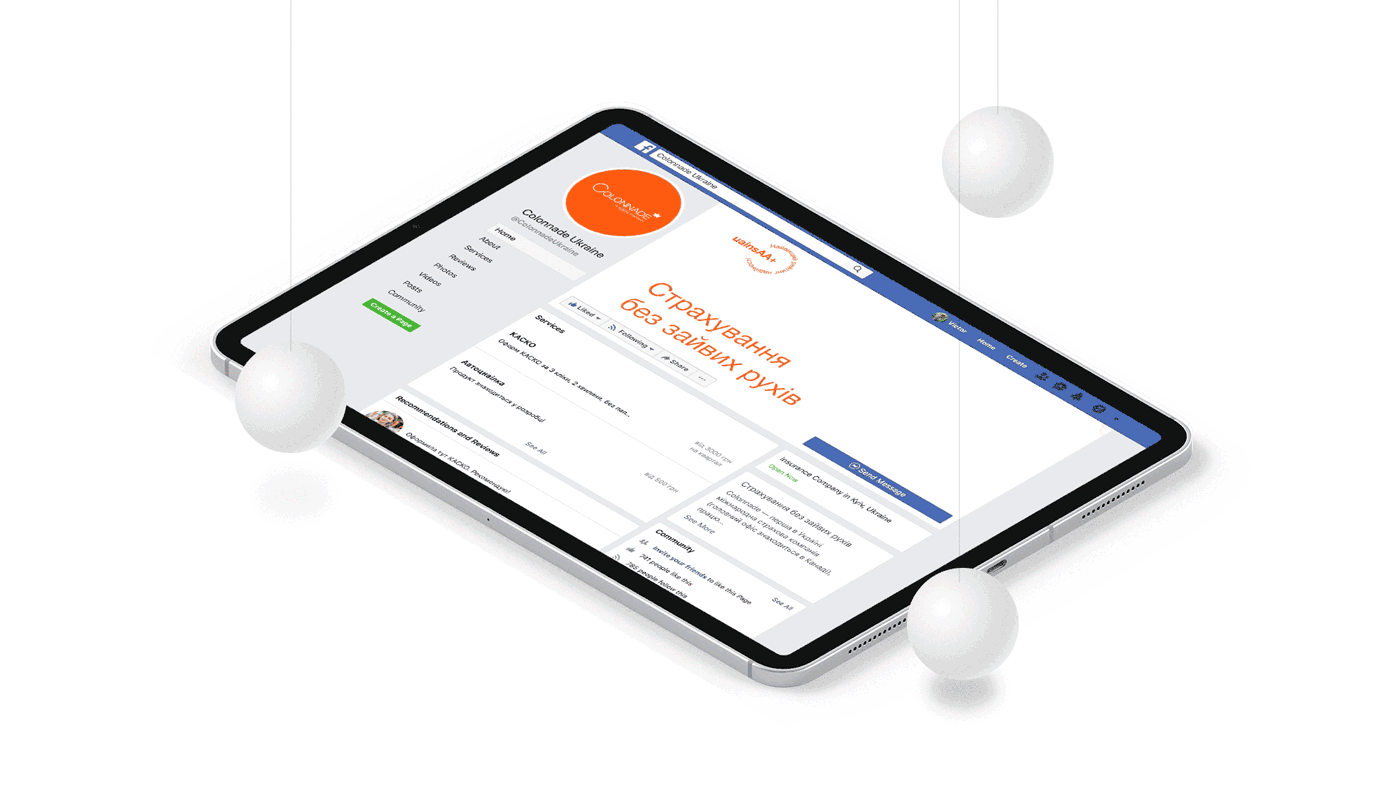 Colonnade Branding for a digital insurance company