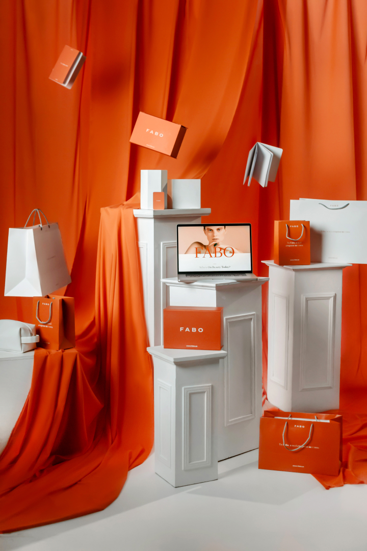 FABO. Re-branding of a premium cosmetics store