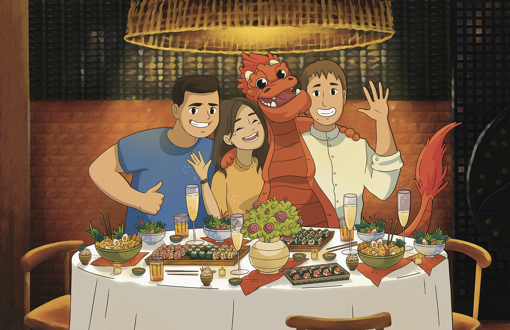 Fat Dragon Branding for an Asian restaurant in Lviv