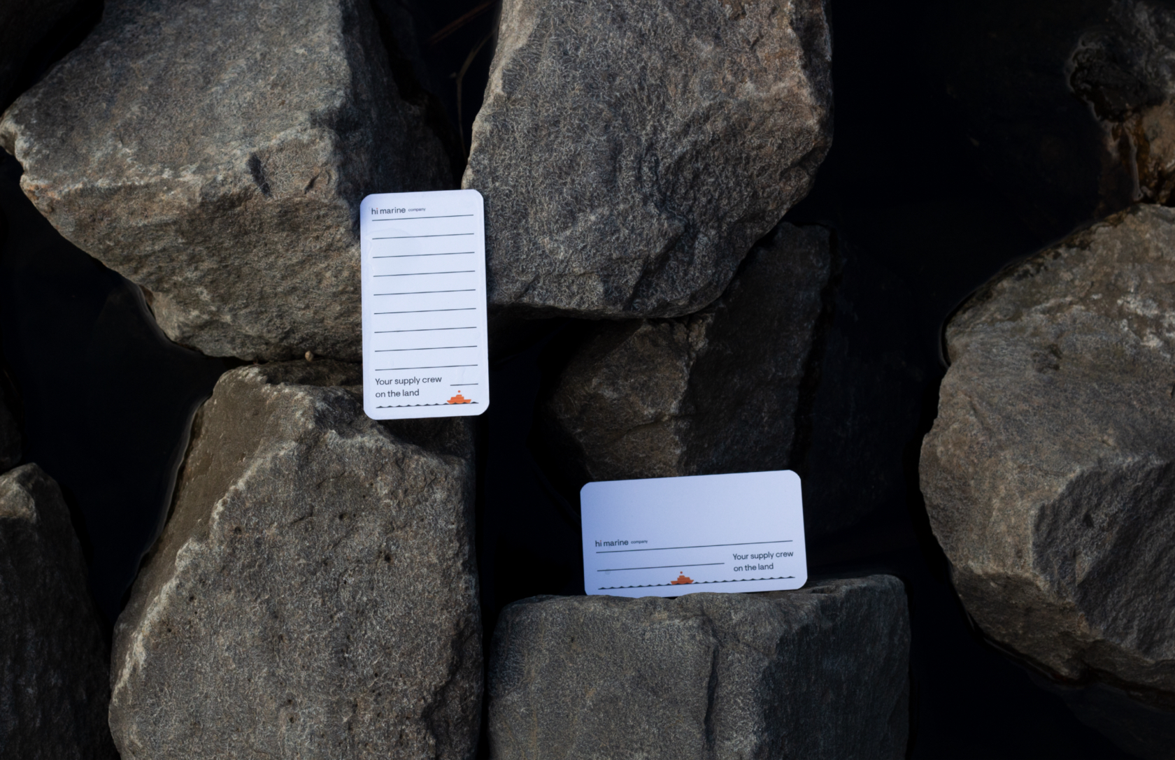 Hi Marine Company Optimistic branding for a friendly ship supply service