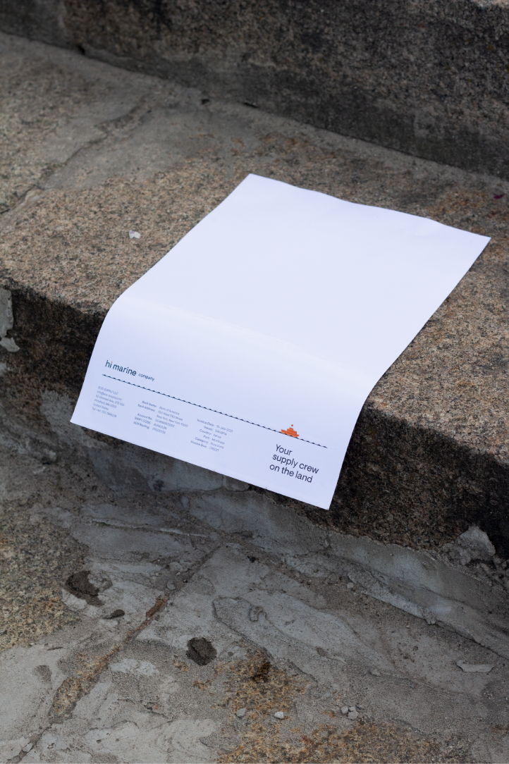 Hi Marine Company Optimistic branding for a friendly ship supply service