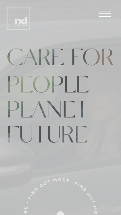 ND Group Sleek & Modern corporate website for Private Equity Investment Company