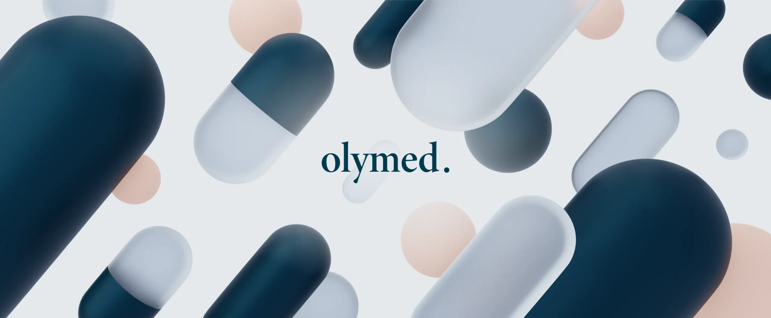 Olymed clinic rebranding — visual identity reflecting medical precision and emotional comfort.