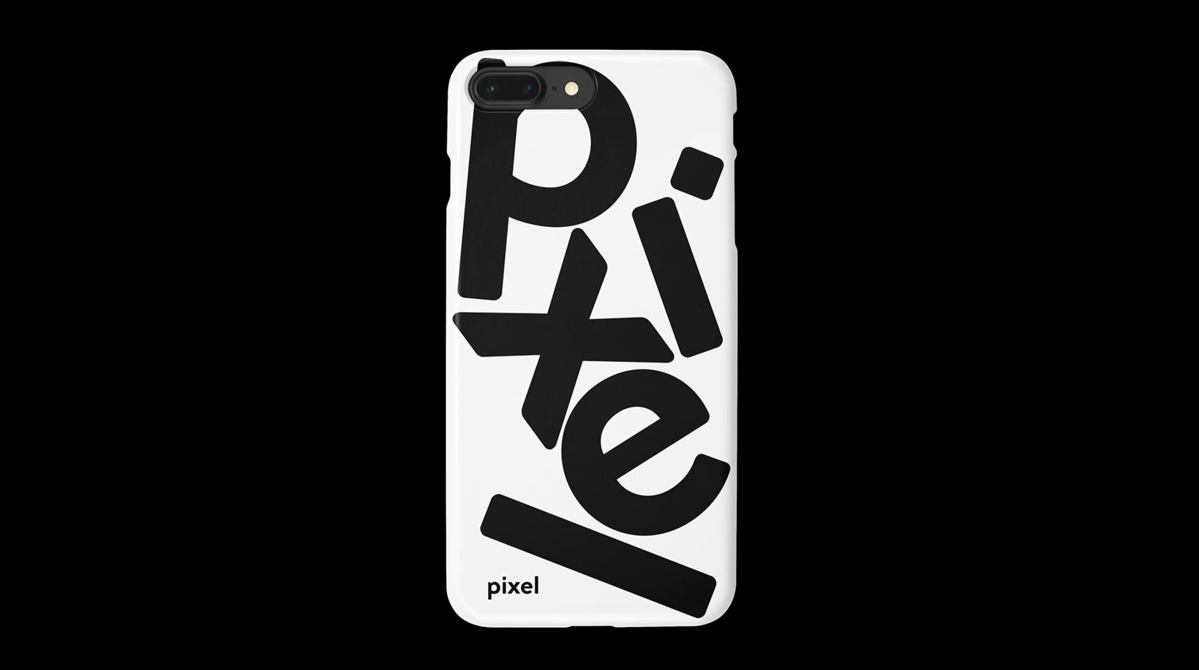 Pixel Branding of a smartphone store under the name Pixel, but without pixels