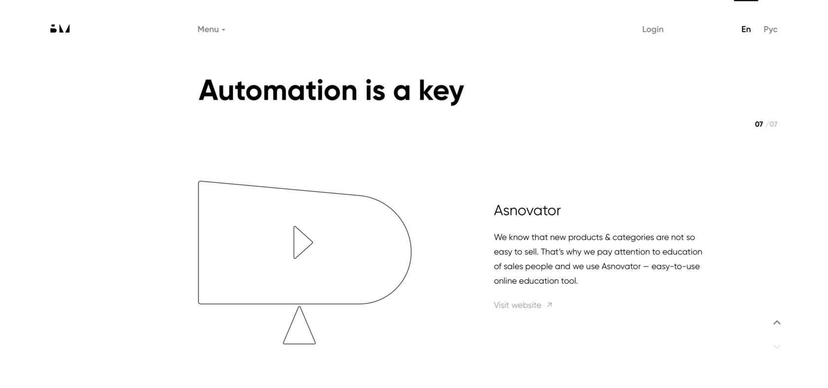 Smart Group A modern website for a B2B distributor of innovative equipment